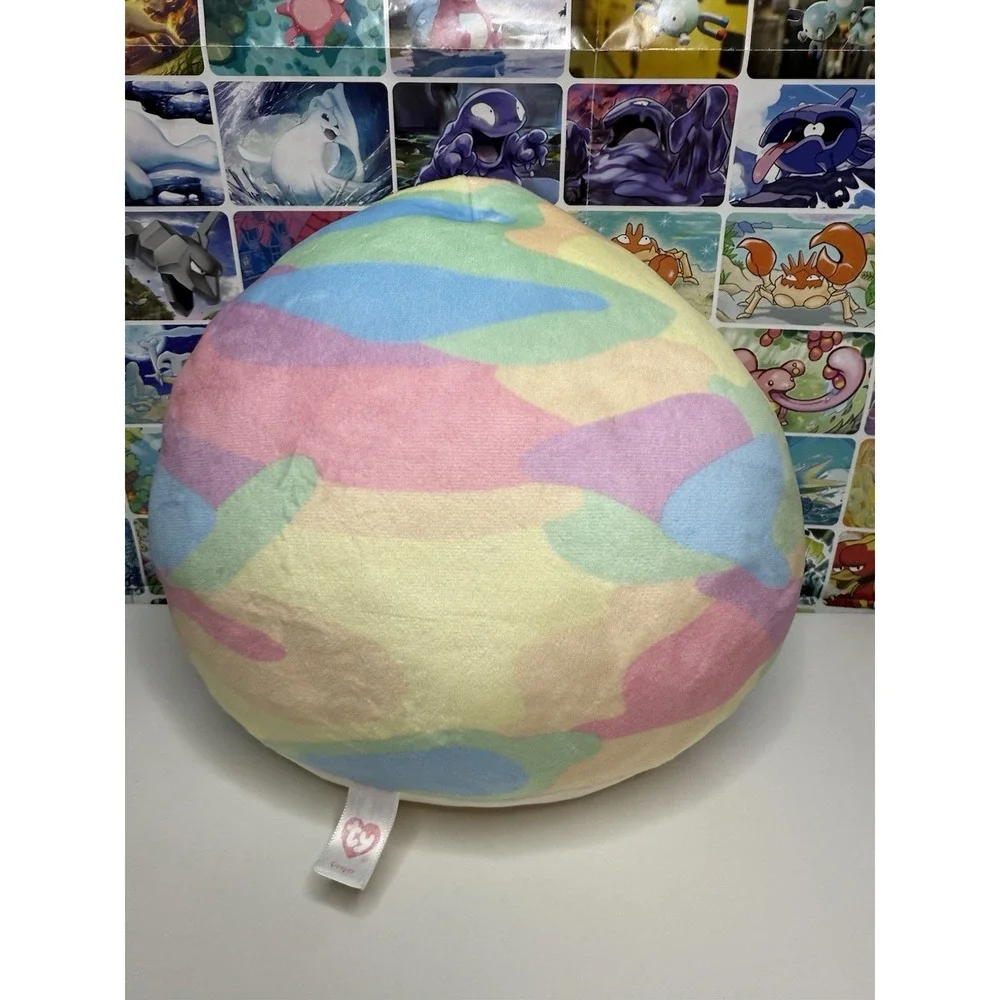 Ty Cooper Pastel Camo Sloth‎ Plush Round Stuffed Animal 8